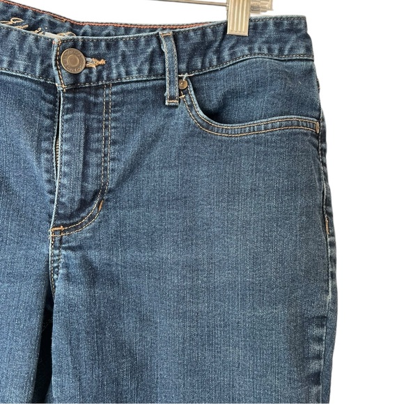 Eddie Bauer Curvy Straight Leg Specially Dyed Jeans Sz 12 - Picture 4 of 11